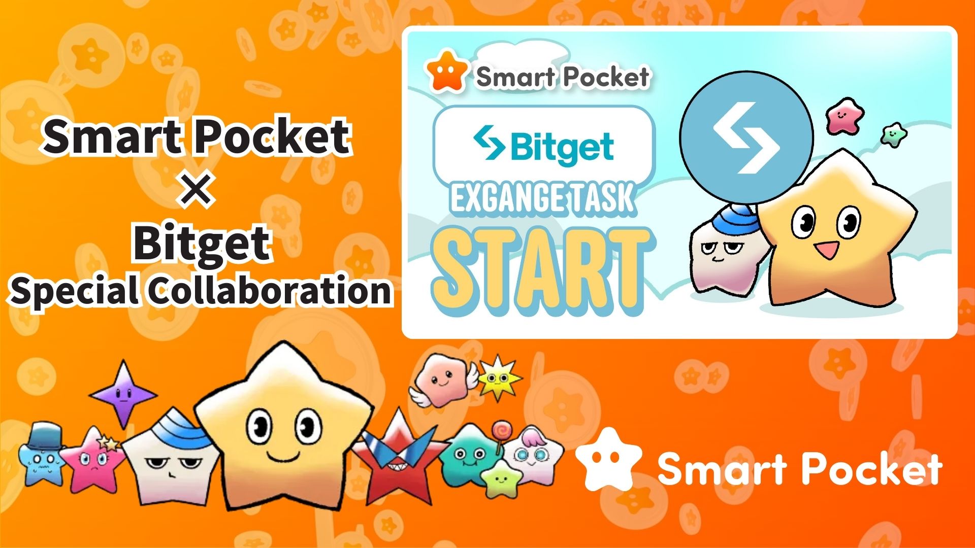 Smart Pocket × Bitget Collaboration Begins! Earn 11,000 Points in 2 Simple Steps 🎉