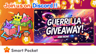Smart Pocket Guerrilla Giveaway Event on Discord Starts Now!! A Big Chance to Win 50 USDT and 5000 SP Points