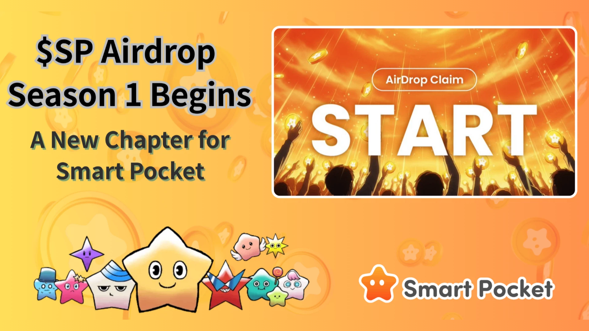 $SP Airdrop Season 1 Begins — A New Chapter for Smart Pocket