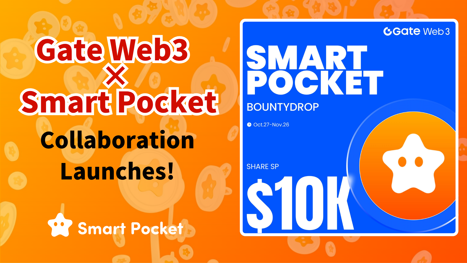 Gate Web3 × Smart Pocket Collaboration Begins!