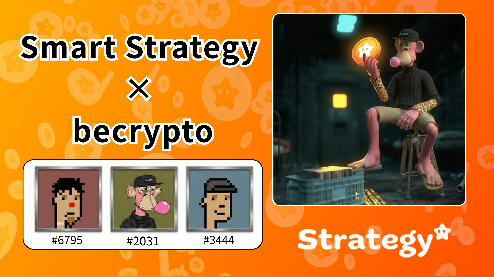 Smart Strategy × becrypto: BAYC #2031 Joins the Battle — The Web3 All-Stars Are Officially Rising