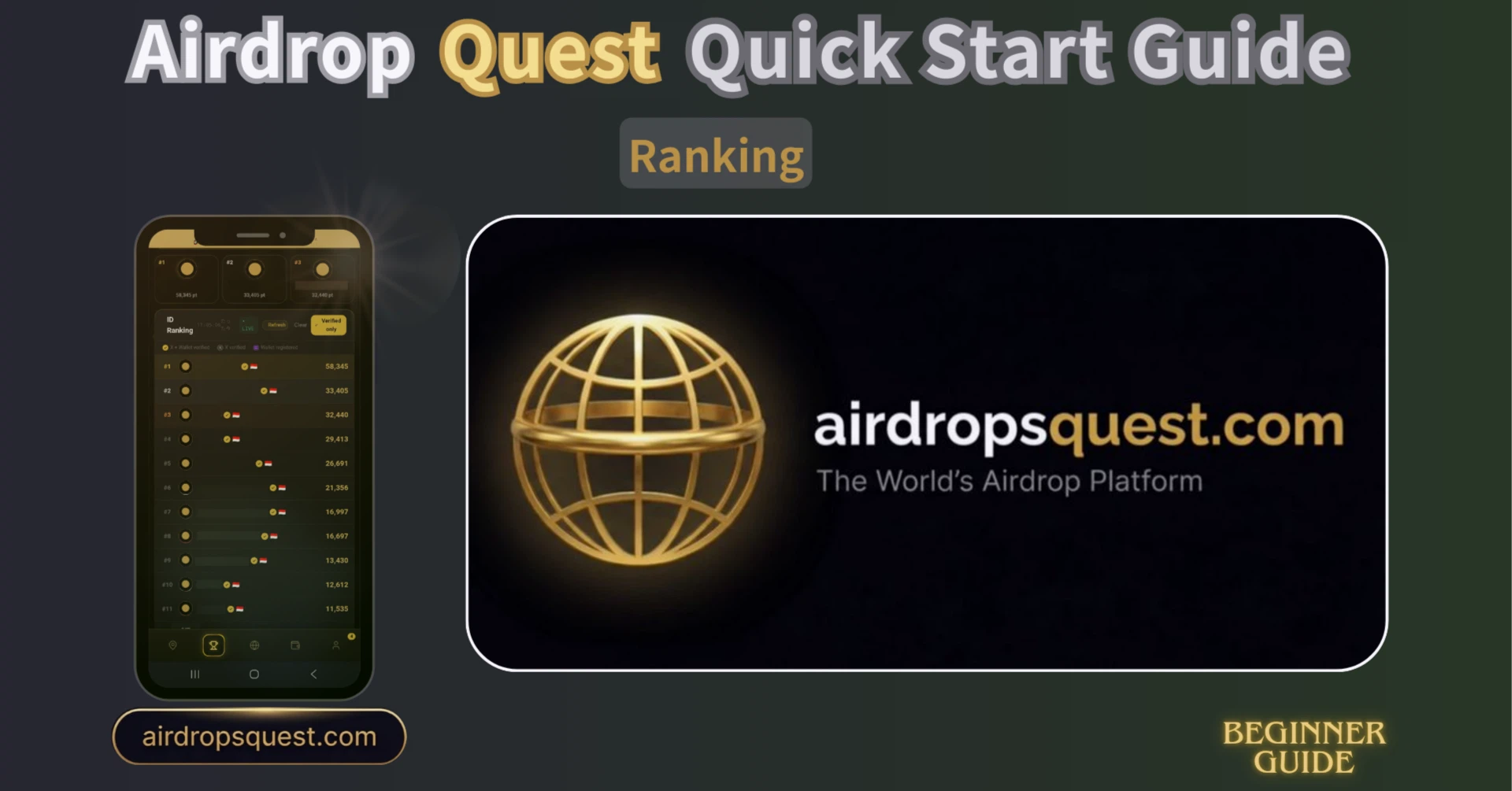 AirDrop Quest Ranking Guide — Aim for the Top Across Three Rankings