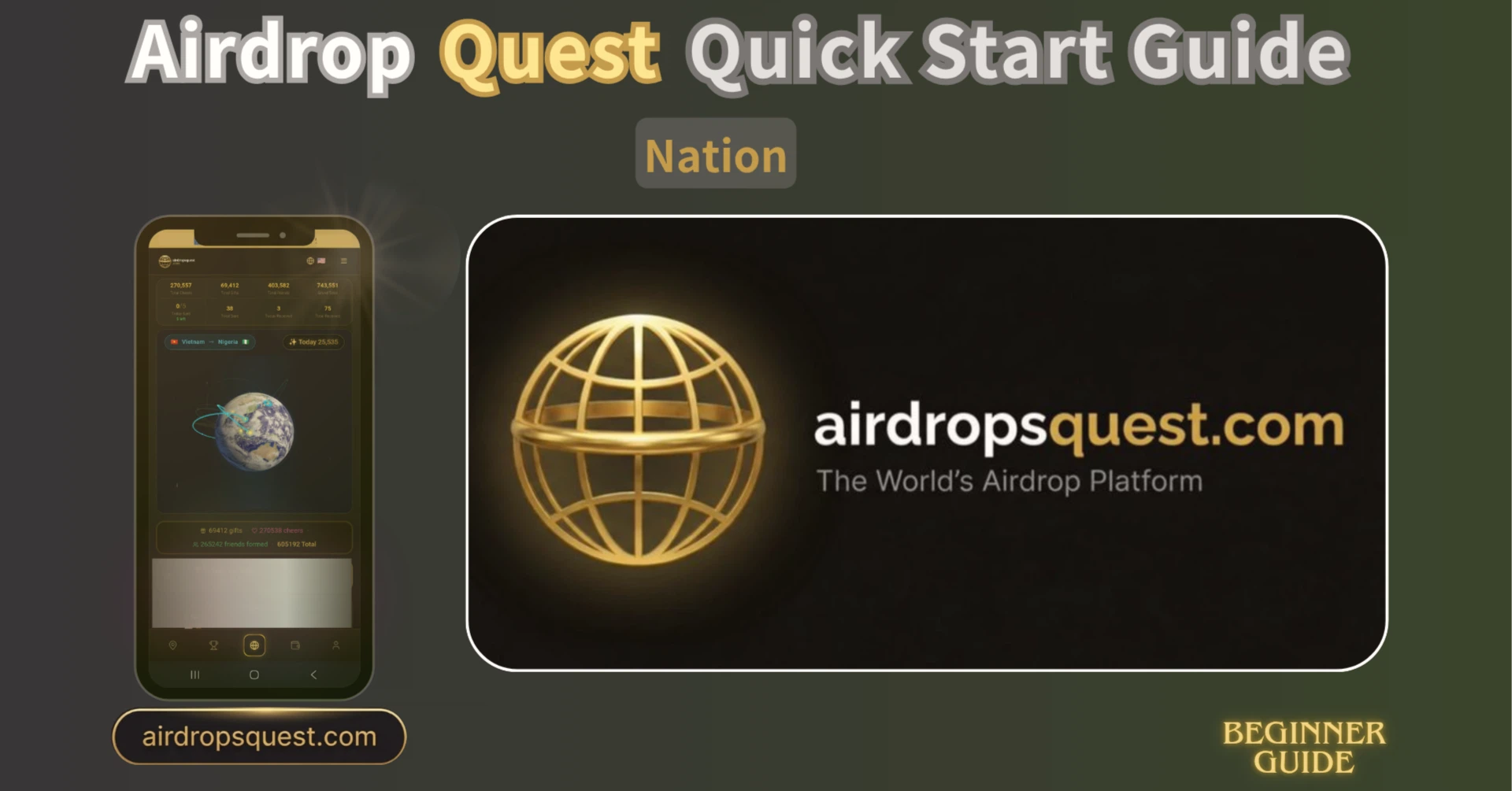 AirDrop Quest Nation Overview — A World Where Cross-Border Support Is Visualized