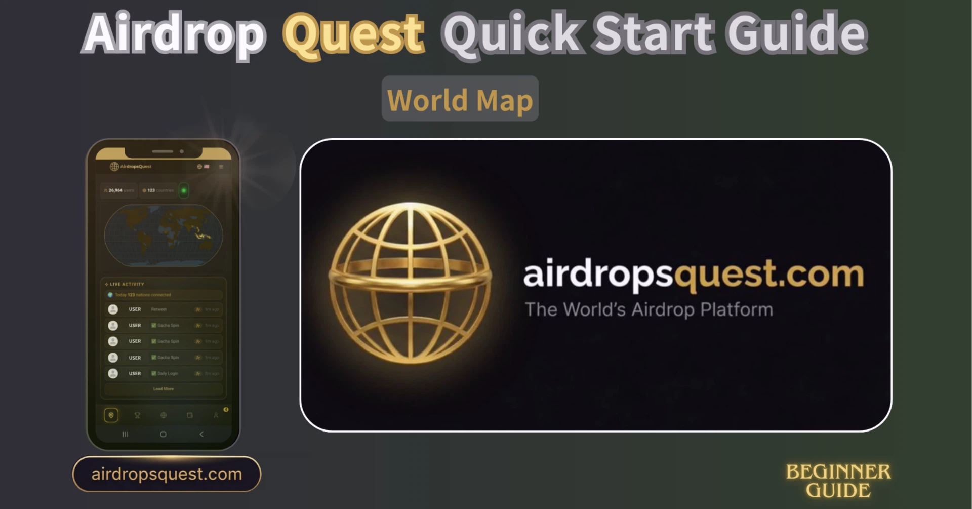 AirDrop Quest World Map Guide — The Full Picture of a Global Quest Joined by 123 Countries